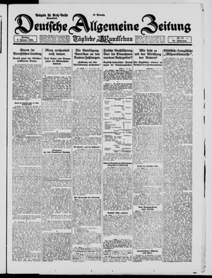 Deutsche allgemeine Zeitung vom 09.01.1925