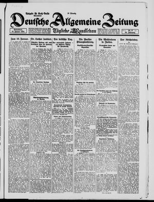 Deutsche allgemeine Zeitung vom 10.01.1925