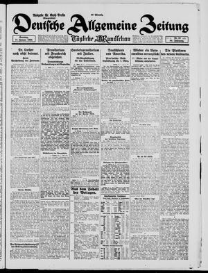 Deutsche allgemeine Zeitung vom 11.01.1925