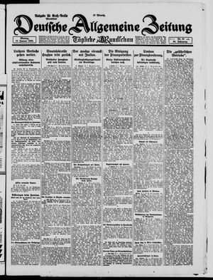 Deutsche allgemeine Zeitung vom 12.01.1925