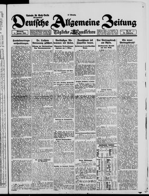 Deutsche allgemeine Zeitung vom 14.01.1925