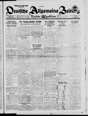 Deutsche allgemeine Zeitung vom 15.01.1925