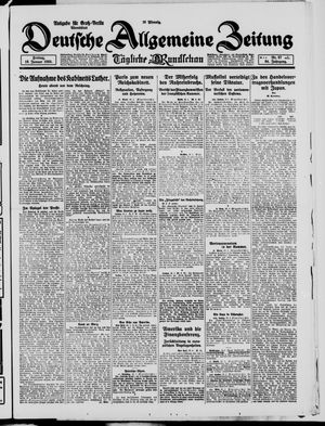 Deutsche allgemeine Zeitung vom 16.01.1925