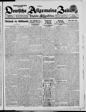 Deutsche allgemeine Zeitung vom 17.01.1925