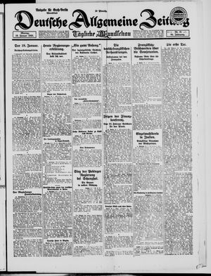Deutsche allgemeine Zeitung vom 19.01.1925