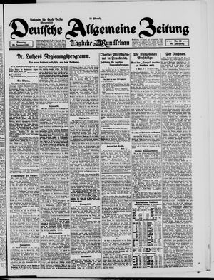 Deutsche allgemeine Zeitung vom 20.01.1925