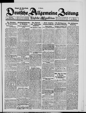 Deutsche allgemeine Zeitung vom 20.01.1925