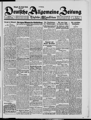 Deutsche allgemeine Zeitung vom 23.01.1925