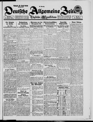 Deutsche allgemeine Zeitung vom 25.01.1925