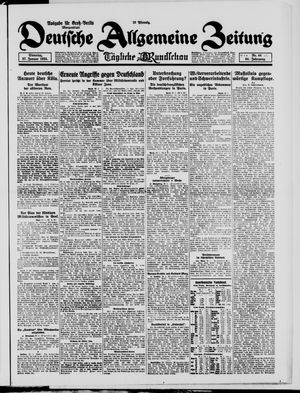 Deutsche allgemeine Zeitung vom 27.01.1925