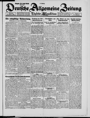 Deutsche allgemeine Zeitung vom 27.01.1925