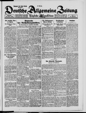 Deutsche allgemeine Zeitung vom 28.01.1925