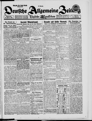 Deutsche allgemeine Zeitung vom 29.01.1925