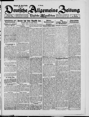 Deutsche allgemeine Zeitung vom 29.01.1925