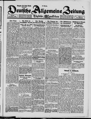 Deutsche allgemeine Zeitung vom 30.01.1925