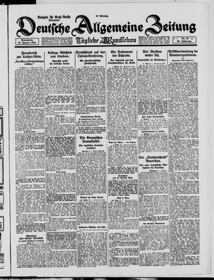 Deutsche allgemeine Zeitung vom 31.01.1925