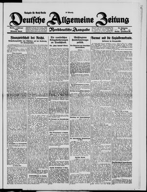 Deutsche allgemeine Zeitung vom 04.02.1925