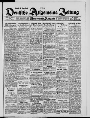 Deutsche allgemeine Zeitung vom 10.02.1925