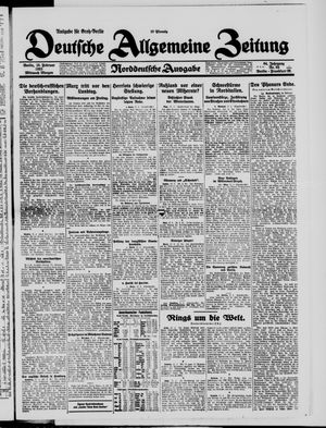 Deutsche allgemeine Zeitung vom 18.02.1925