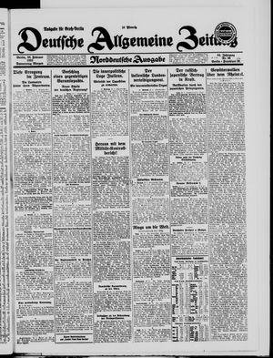 Deutsche allgemeine Zeitung vom 26.02.1925