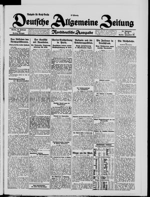 Deutsche allgemeine Zeitung vom 27.02.1925