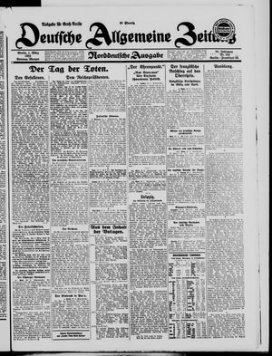 Deutsche allgemeine Zeitung vom 01.03.1925