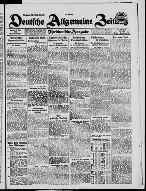 Deutsche allgemeine Zeitung vom 08.03.1925