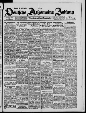 Deutsche allgemeine Zeitung vom 10.03.1925