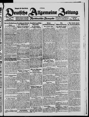 Deutsche allgemeine Zeitung vom 11.03.1925