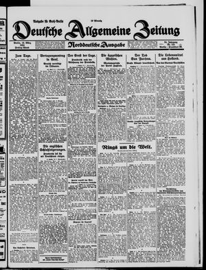 Deutsche allgemeine Zeitung vom 13.03.1925
