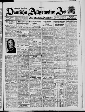 Deutsche allgemeine Zeitung vom 14.03.1925