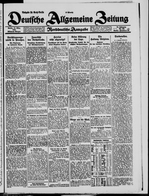 Deutsche allgemeine Zeitung vom 18.03.1925