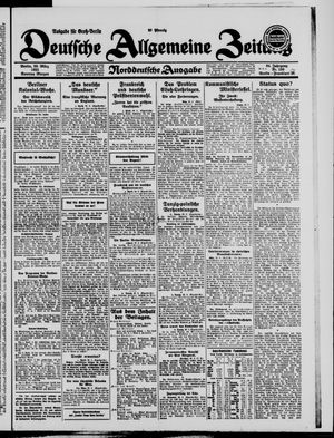 Deutsche allgemeine Zeitung vom 29.03.1925