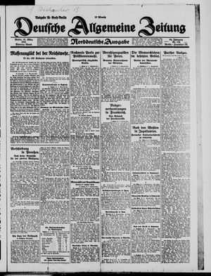 Deutsche allgemeine Zeitung vom 31.03.1925