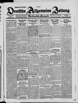 Deutsche allgemeine Zeitung vom 01.04.1925