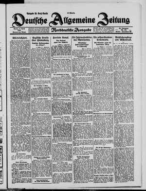 Deutsche allgemeine Zeitung vom 09.04.1925