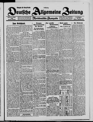 Deutsche allgemeine Zeitung vom 10.04.1925