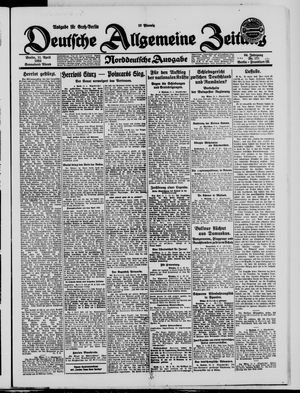 Deutsche allgemeine Zeitung vom 11.04.1925