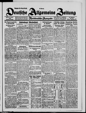 Deutsche allgemeine Zeitung vom 12.04.1925