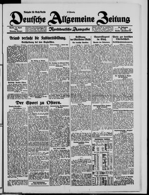 Deutsche allgemeine Zeitung vom 14.04.1925