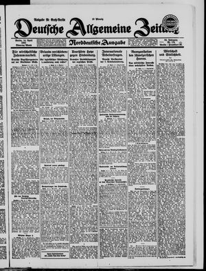 Deutsche allgemeine Zeitung vom 14.04.1925
