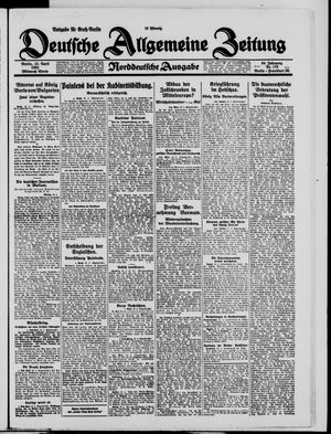 Deutsche allgemeine Zeitung vom 15.04.1925