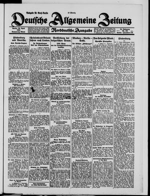 Deutsche allgemeine Zeitung vom 23.04.1925