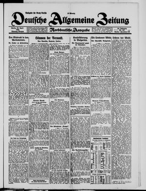 Deutsche allgemeine Zeitung vom 28.04.1925