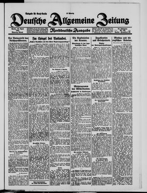 Deutsche allgemeine Zeitung vom 28.04.1925