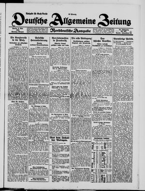 Deutsche allgemeine Zeitung vom 03.05.1925
