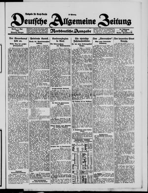 Deutsche allgemeine Zeitung vom 05.05.1925