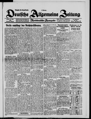 Deutsche allgemeine Zeitung vom 12.05.1925