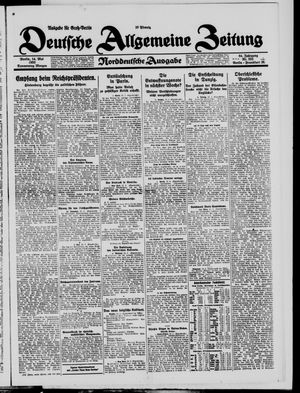 Deutsche allgemeine Zeitung vom 14.05.1925