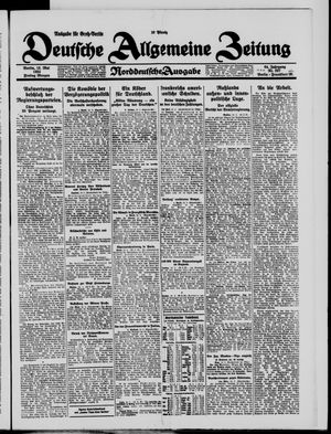 Deutsche allgemeine Zeitung vom 15.05.1925